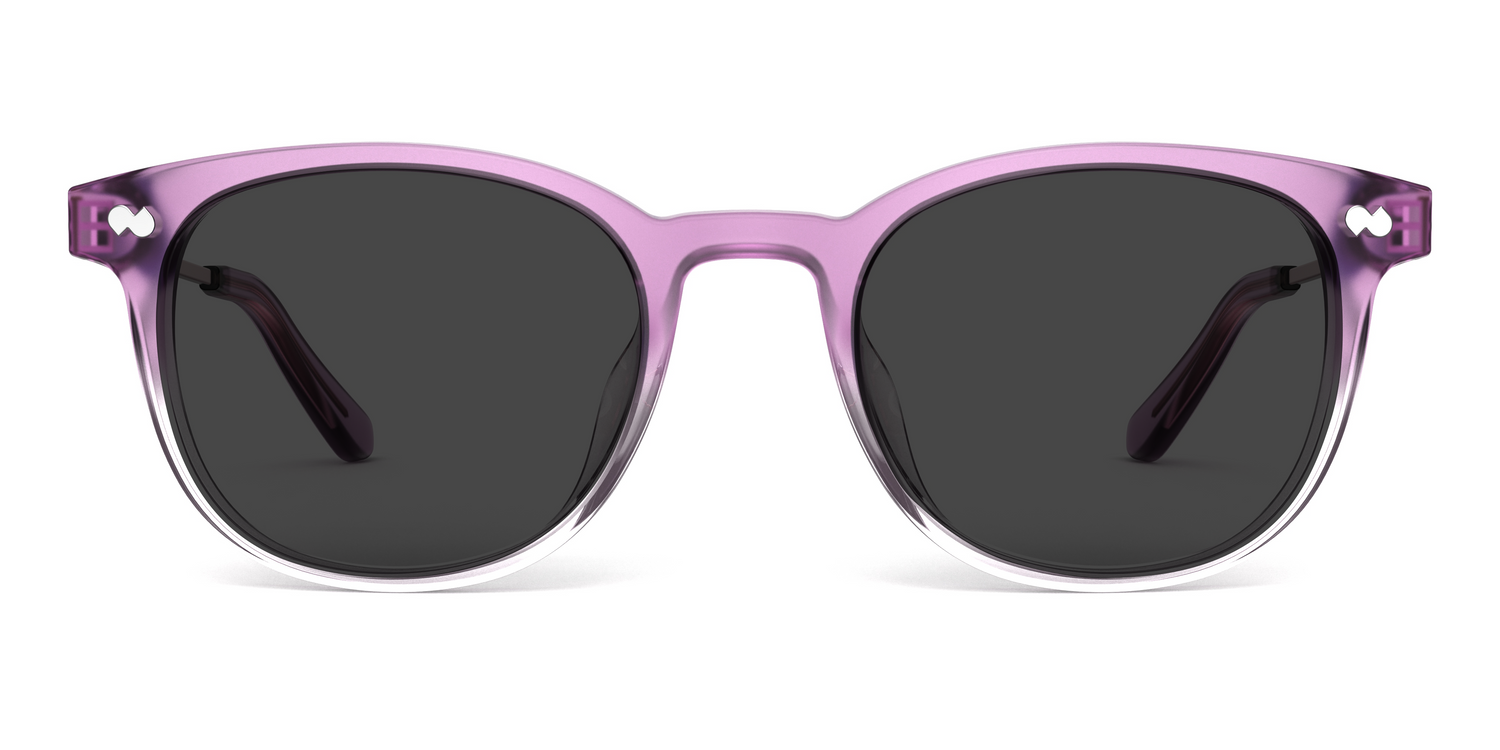 The Reese - Violet Pearlized Gradient Acetate Rose Gold Metal Sun - Carousel3 - Pair Eyewear