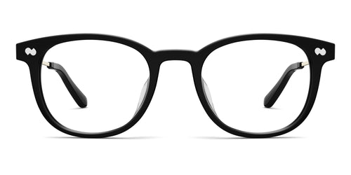 The Reese - Black Acetate Gold Metal