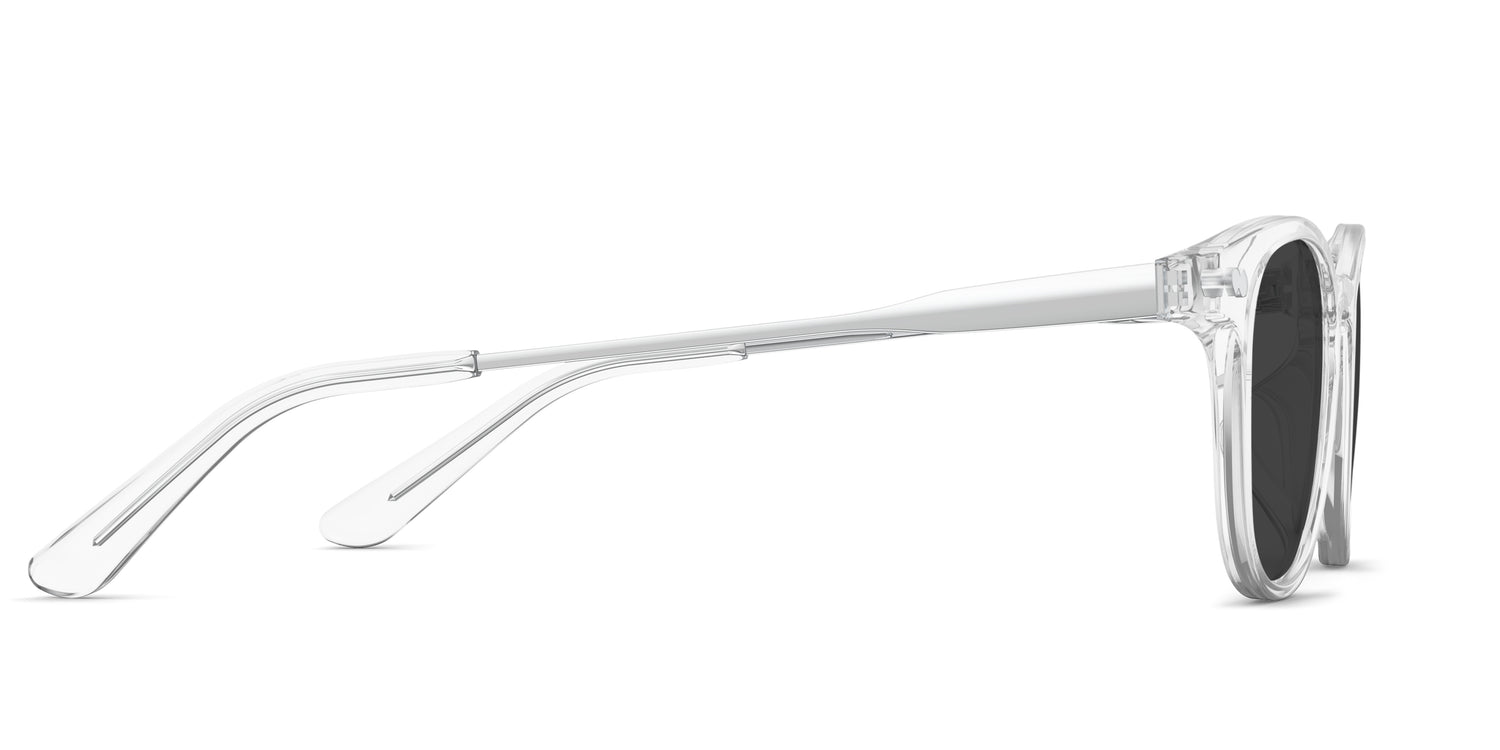 The Reese - Crystal Clear Acetate Silver Metal Sun