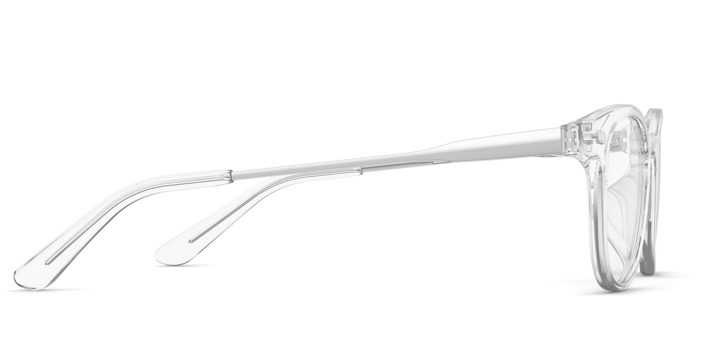 The Reese - Crystal Clear Acetate Silver Metal