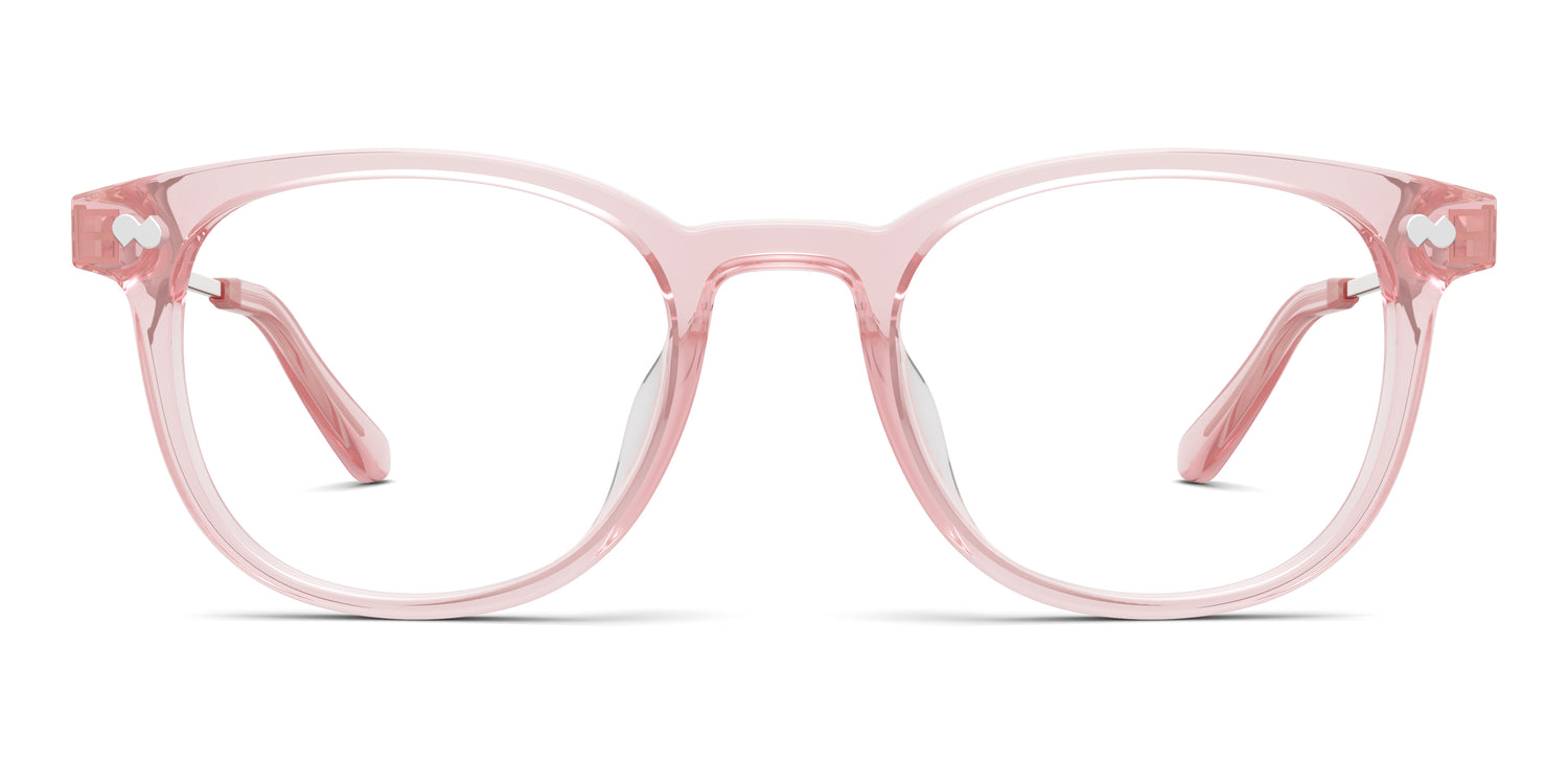 The Reese - Pink Clear Acetate Rose Gold Metal