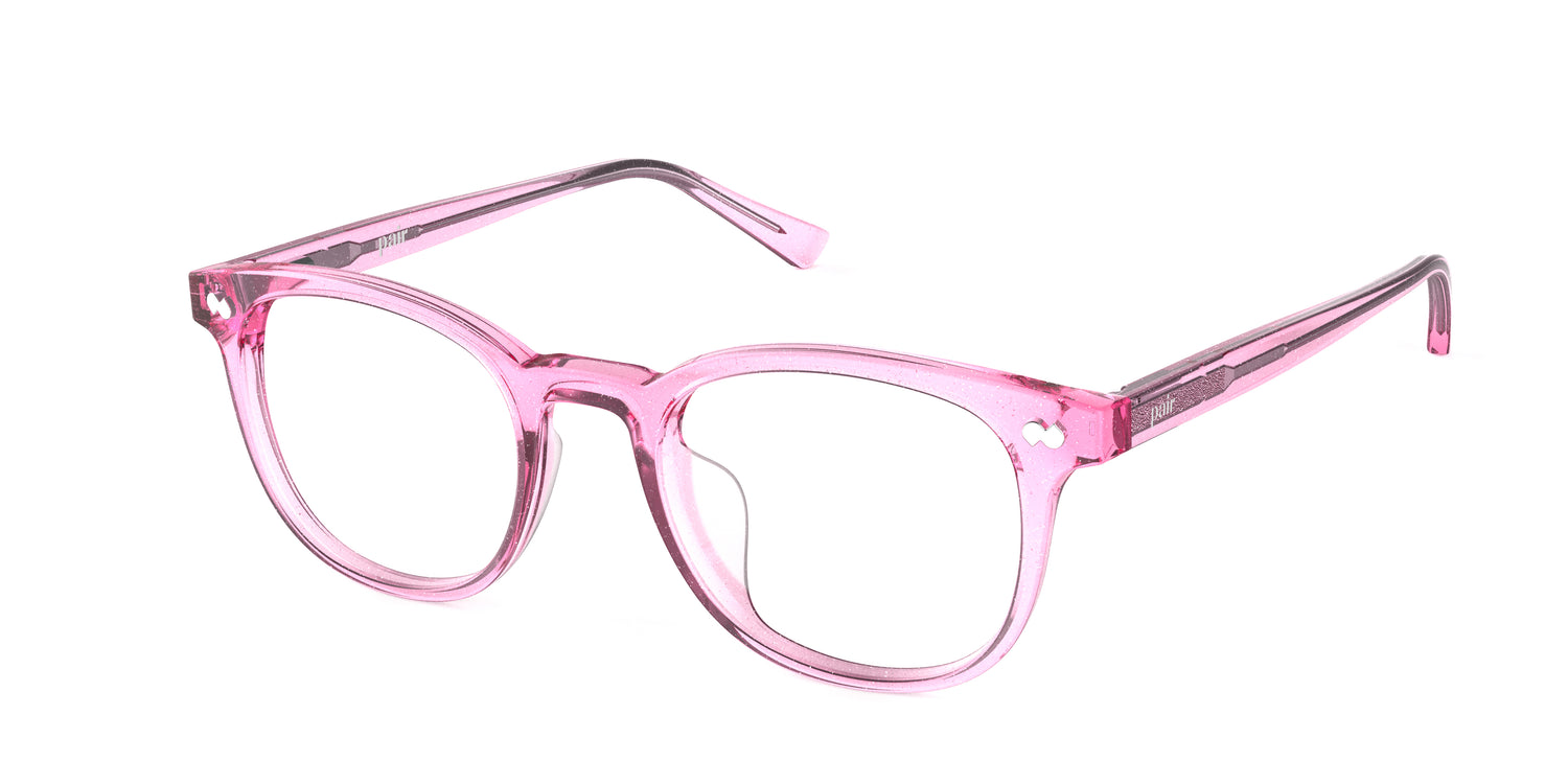 The Reese - Pink Glitter Clear