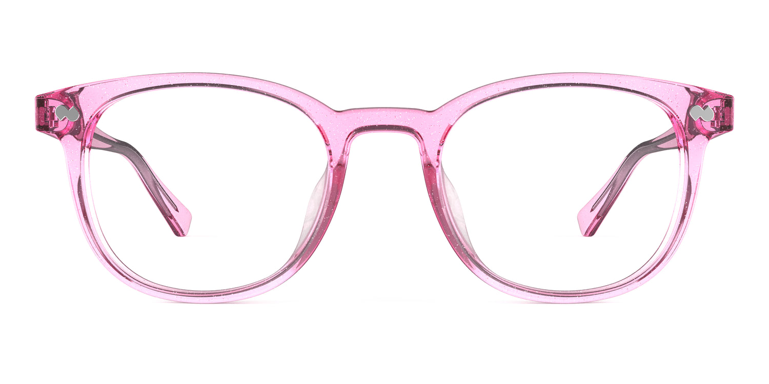 The Reese - Pink Glitter Clear