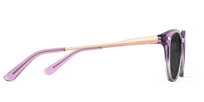 The Reese - Violet Pearlized Gradient Acetate Rose Gold Metal Sun - Thumbnail5 - Pair Eyewear