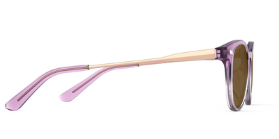 The Reese - Violet Pearlized Gradient Acetate Rose Gold Metal Sun - Thumbnail6 - Pair Eyewear
