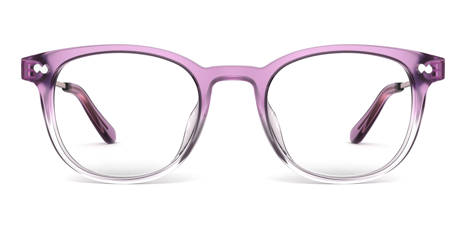 The Reese - Violet Pearlized Gradient Acetate Rose Gold Metal - Carousel2 - Pair Eyewear