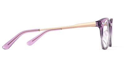 The Reese - Violet Pearlized Gradient Acetate Rose Gold Metal - Thumbnail3 - Pair Eyewear