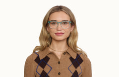 The Reese - Mixed Material - Lensless - LifeStyle Thumbnail 1 - Pair Eyewear
