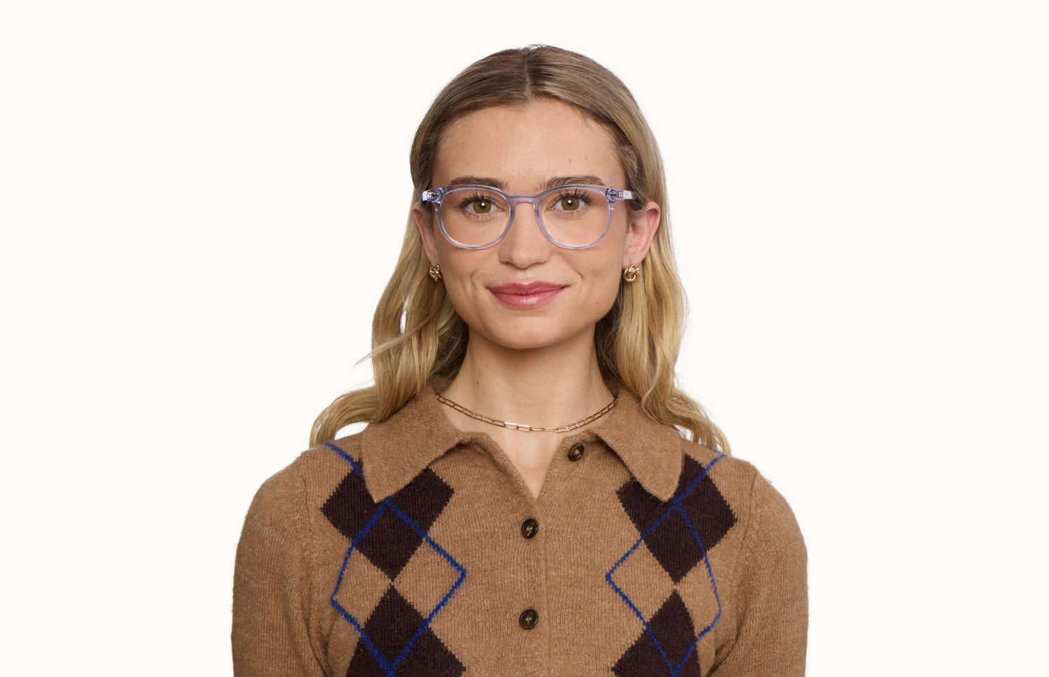 The Reese - Lavender Clear - LifeStyle1 - Pair Eyewear