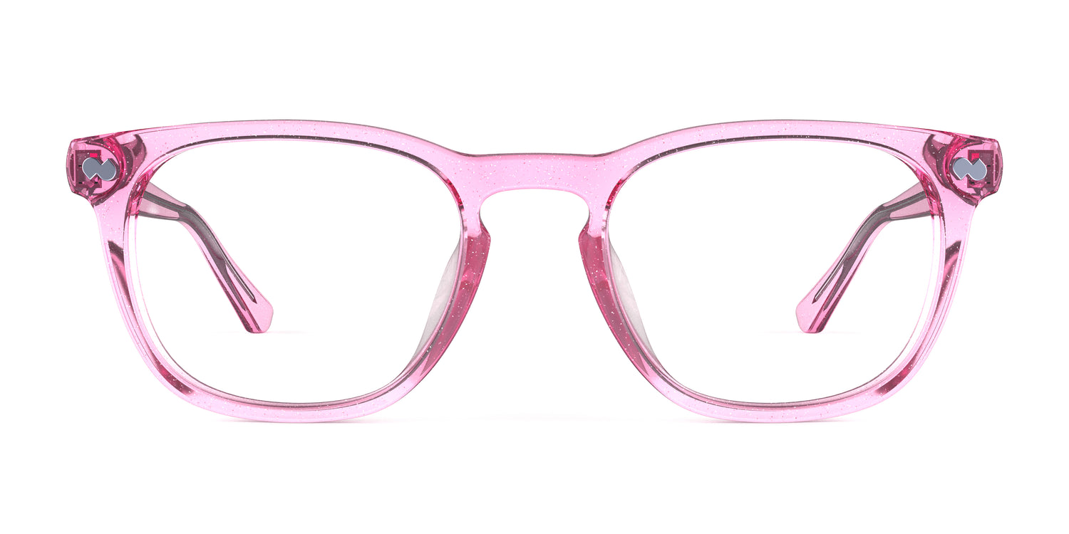 The Twain - Pink Glitter Clear