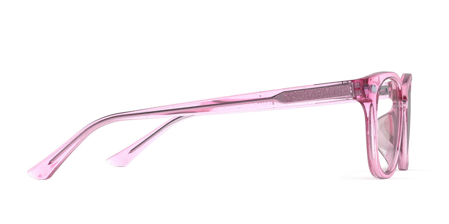 The Twain - Pink Glitter Clear