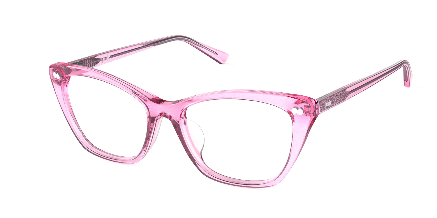 The Wanda - Pink Glitter Clear