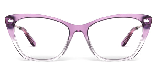 The Wanda - Violet Pearlized Gradient Acetate Rose Gold Metal - Secondary Image - Pair Eyewear