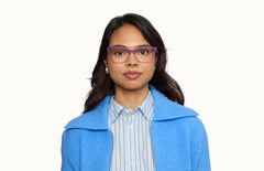 The Wanda - Violet Pearlized Gradient Acetate Rose Gold Metal - LifeStyle Thumbnail1 - Pair Eyewear