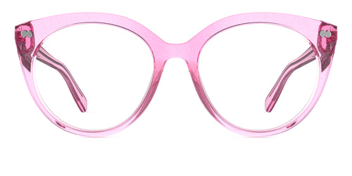 The Zuri - Pink Glitter Clear