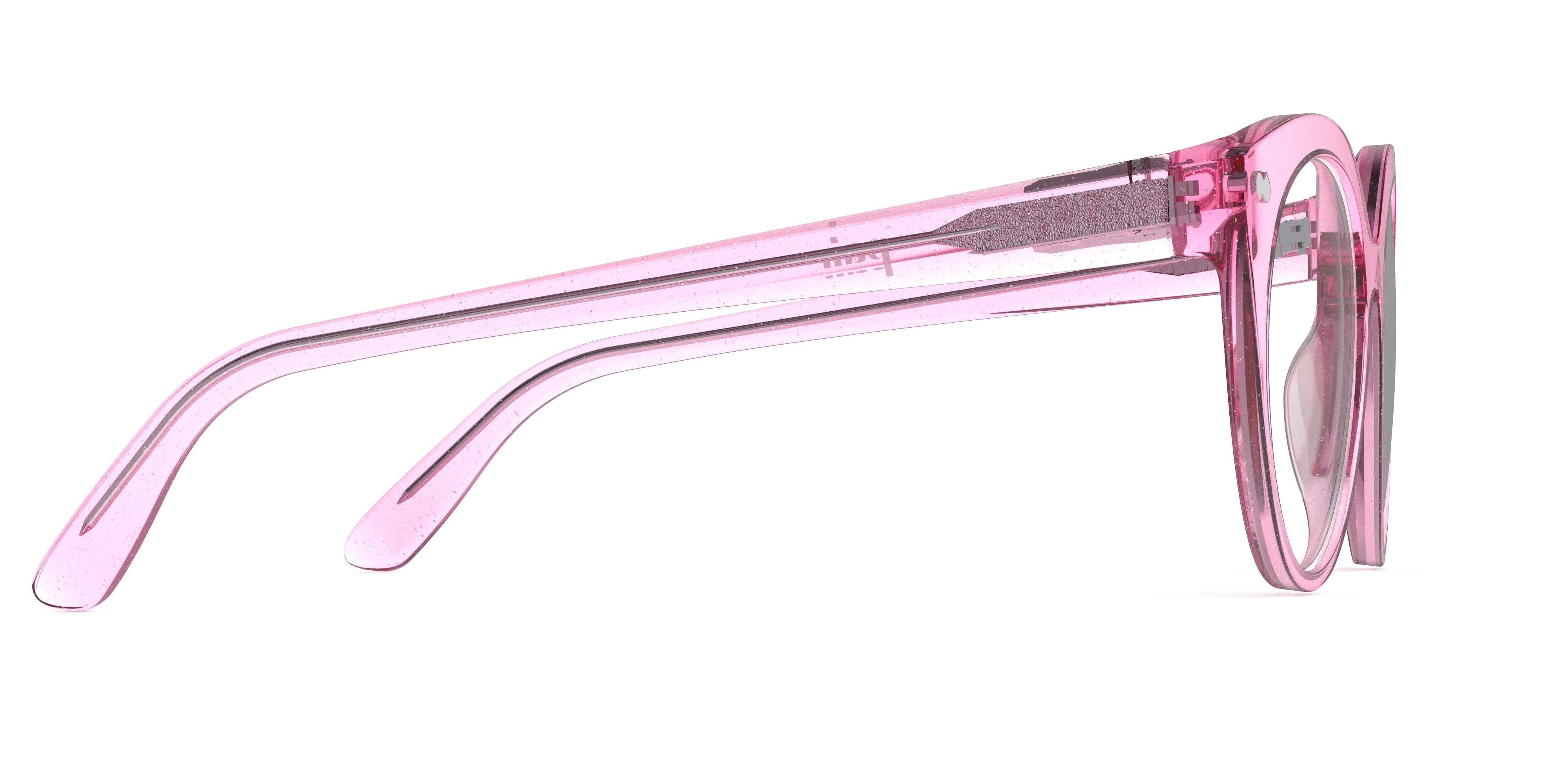 The Zuri - Pink Glitter Clear – Pair Eyewear