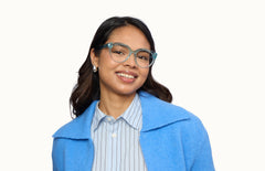 The Zuri - Seafoam Clear - LifeStyle Thumbnail1 - Pair Eyewear