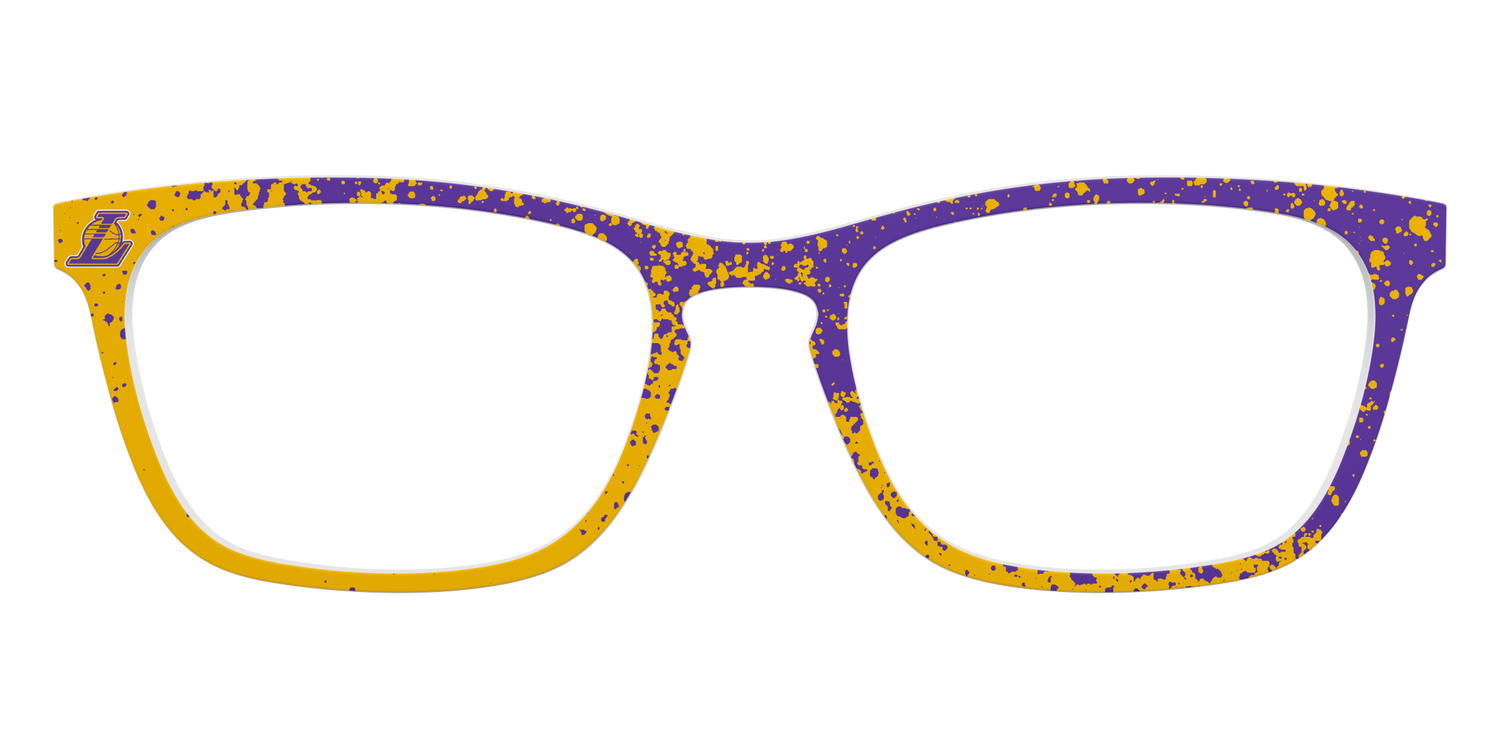 Lakers Splatter - Front Top Image - Pair Eyewear