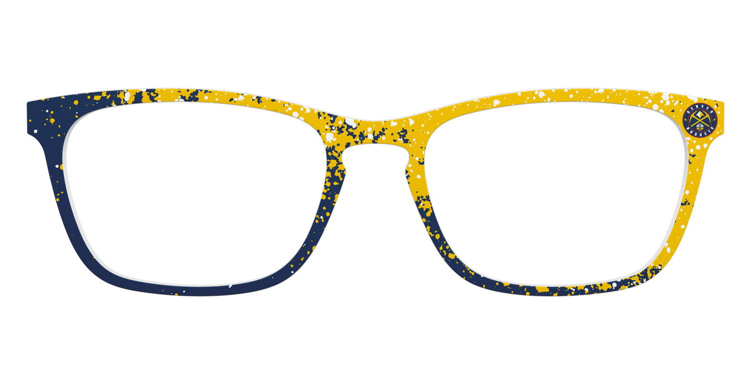 Nuggets Splatter - Front Top Image - Pair Eyewear
