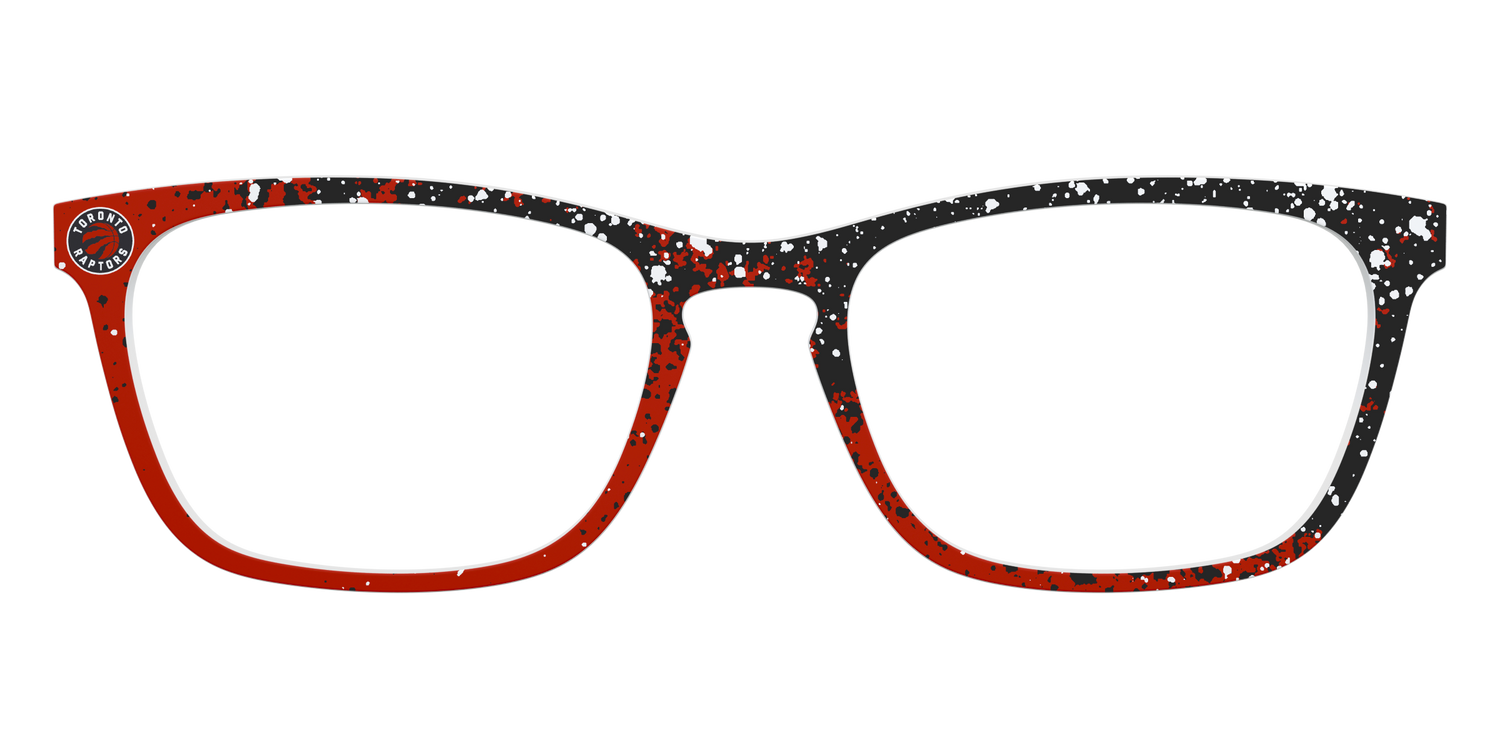 The Raptors Splatter - Front Top Image - Pair Eyewear