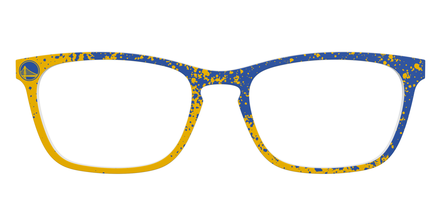 Warriors Splatter - Front Top Image - Pair Eyewear
