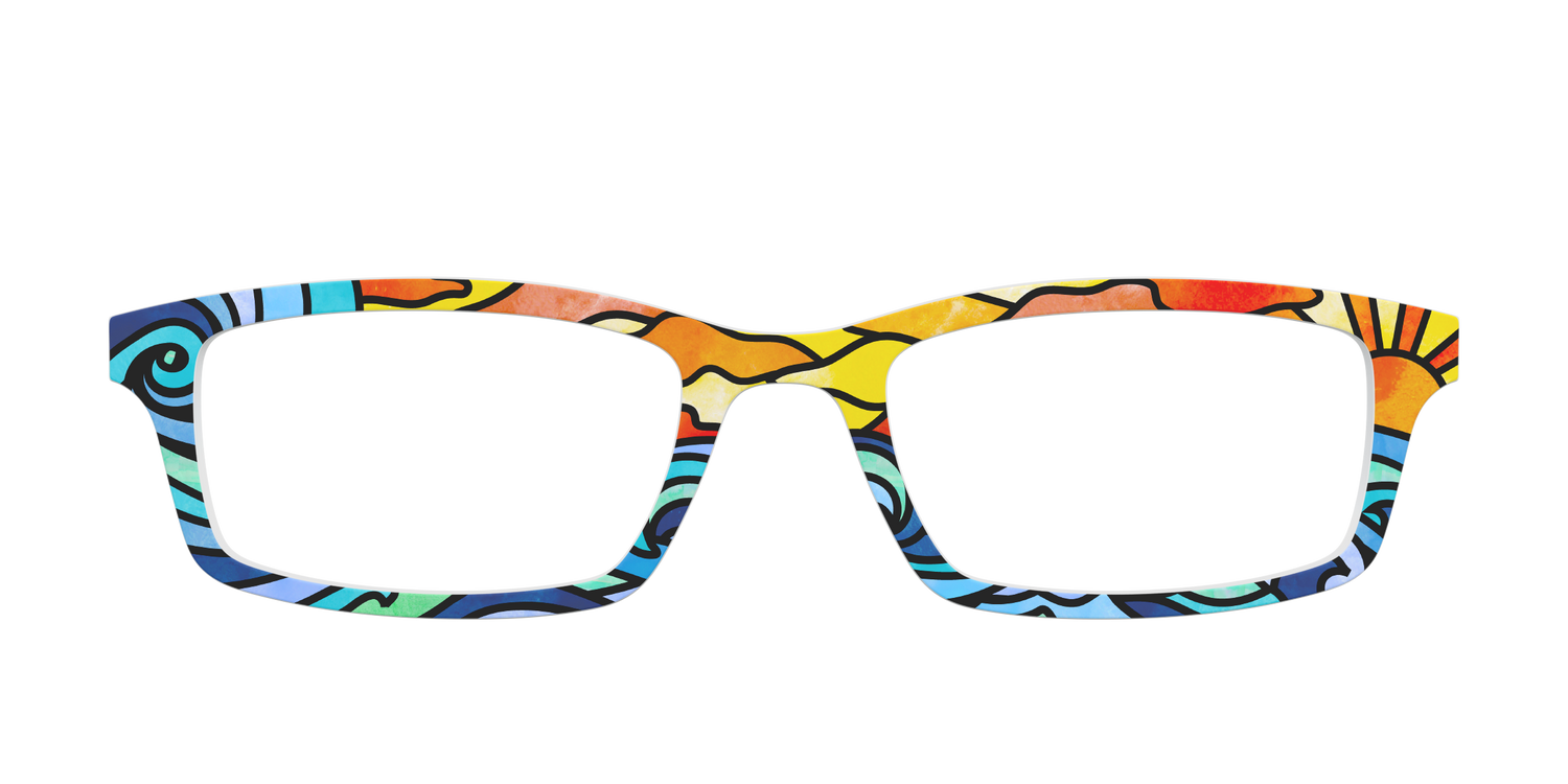 The Beach Stained Glass
