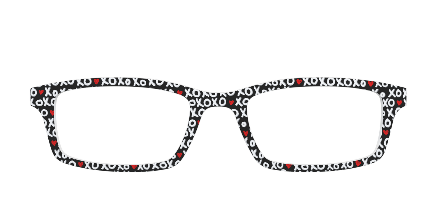 The Black XOXO - Front Top Image - Pair Eyewear