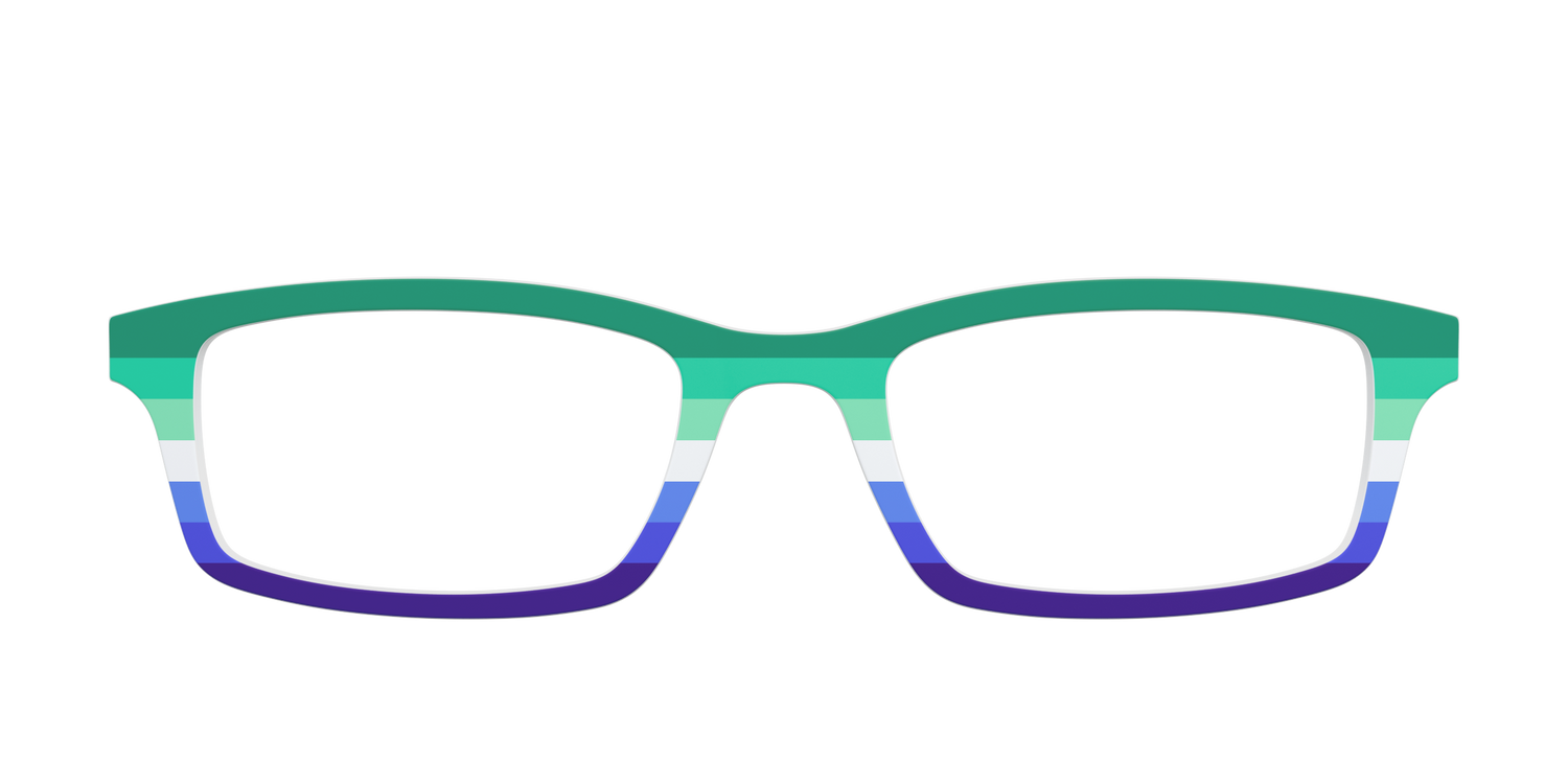 The Gay Men Flag - Front Top Image - Pair Eyewear