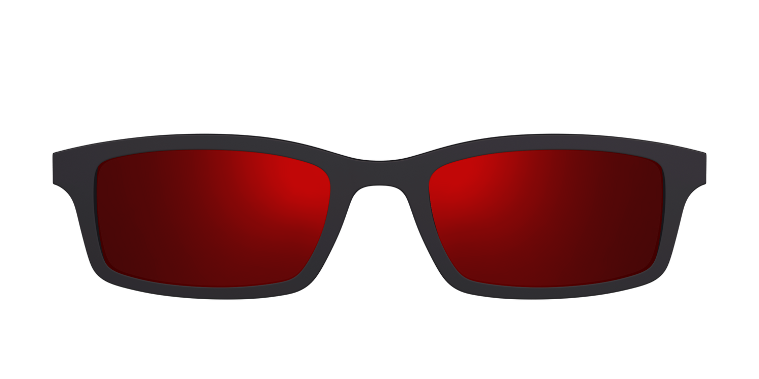 The Polarized Red Reflective Sun Top - Front Top Image - Pair Eyewear