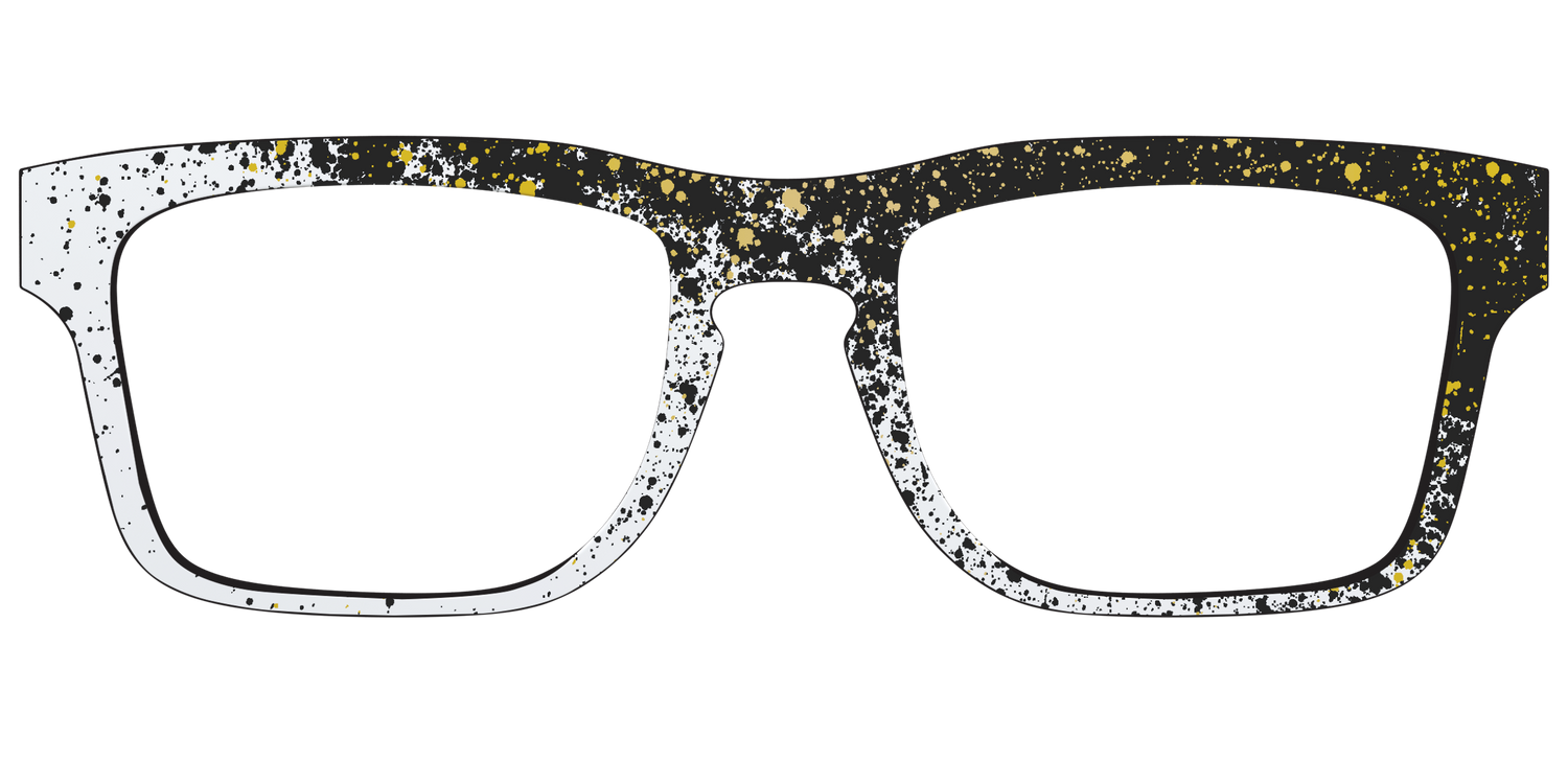 The Black & White Splatter