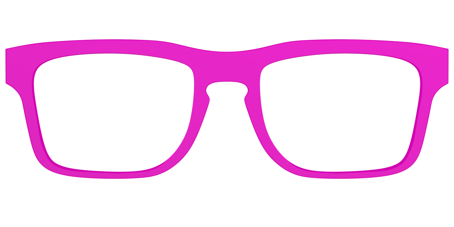The Hot Pink - Front Top Image - Pair Eyewear