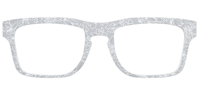 The Pale Gray Floral Lace