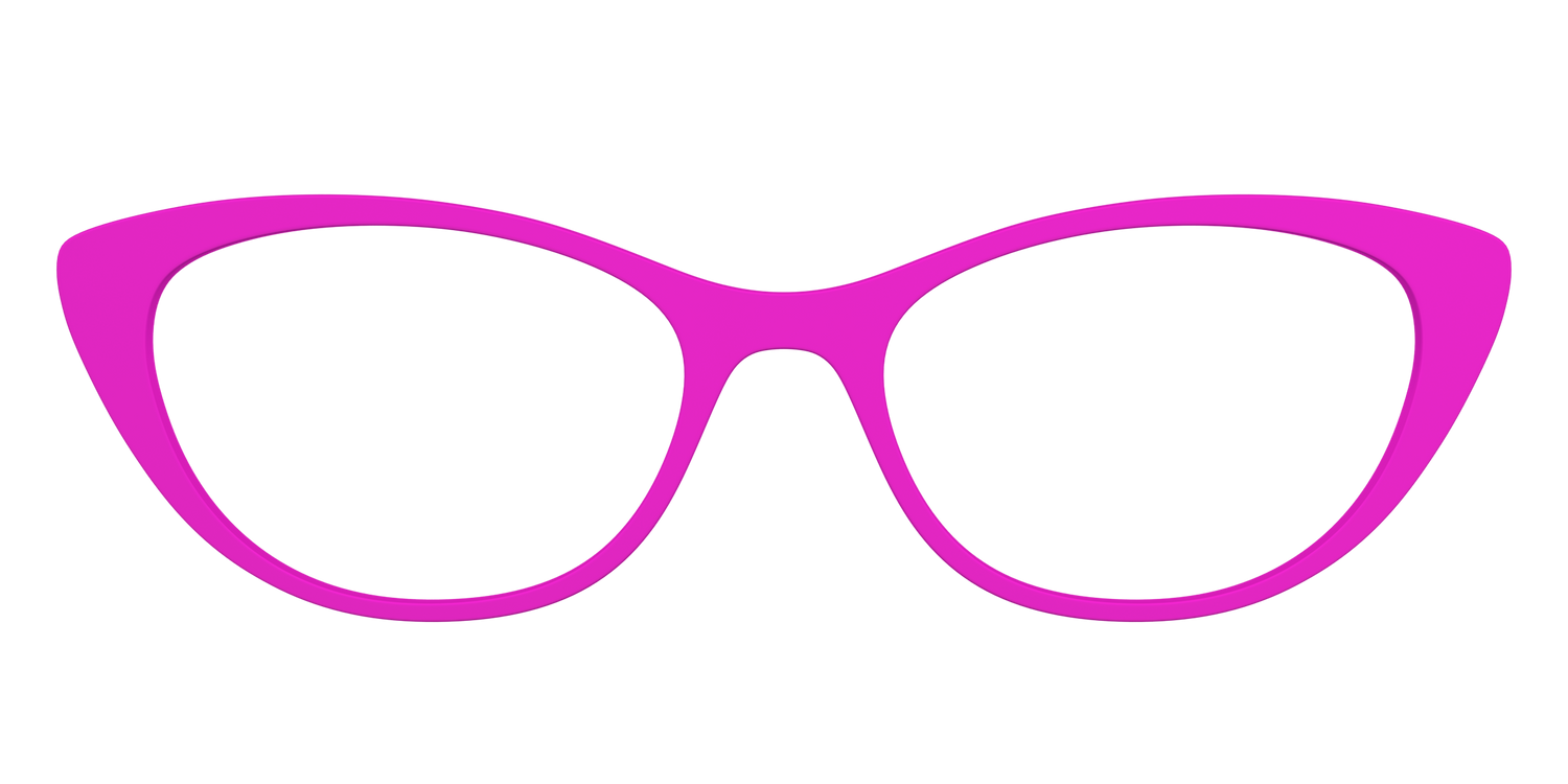 The Hot Pink - Front Top Image - Pair Eyewear
