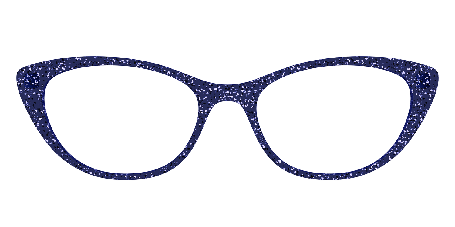 The Navy Sparkle - Front Top Image - Pair Eyewear
