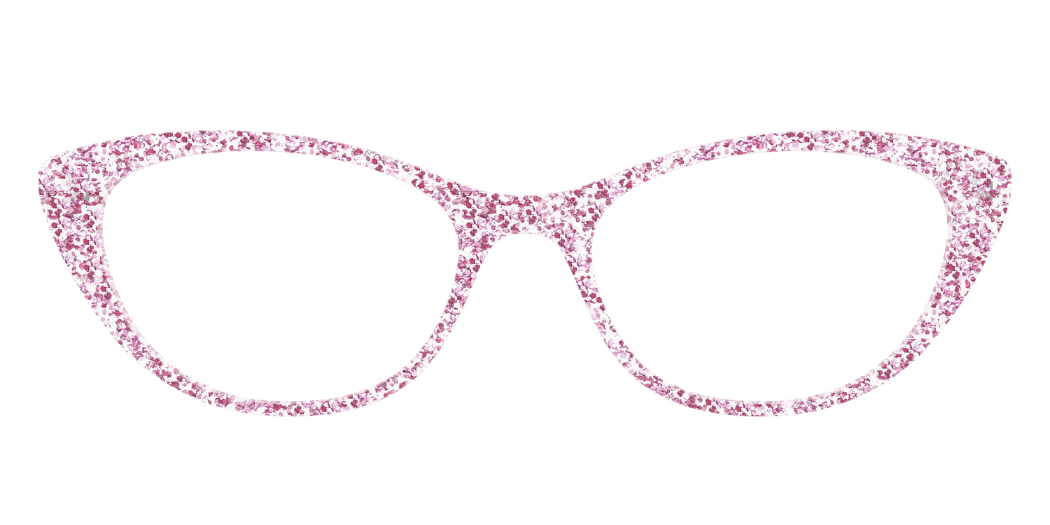 The Rose Gold Sparkle - Front Top Image - Pair Eyewear