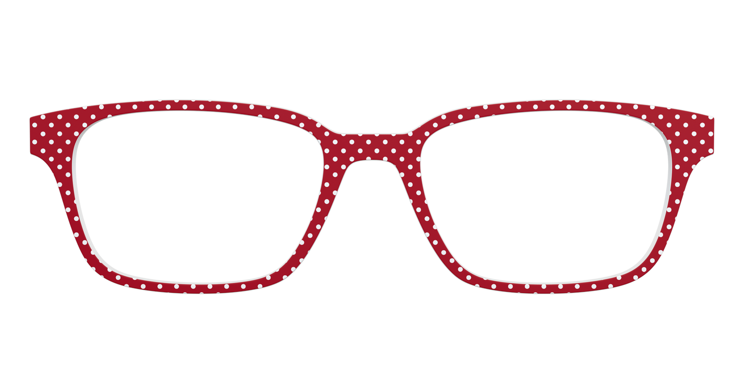The Ruby Pin Dot - Front Top Image - Pair Eyewear