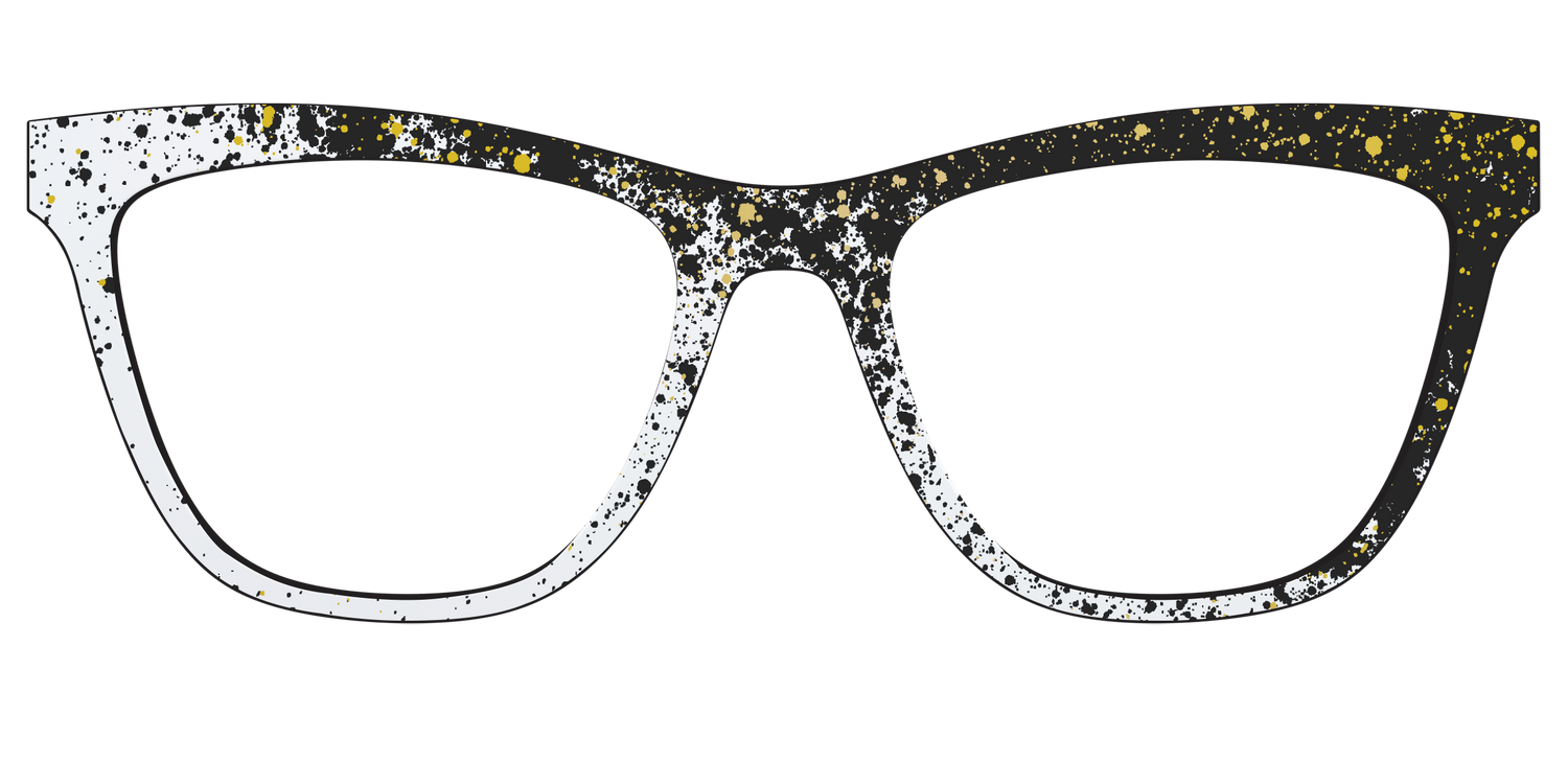 The Black & White Splatter