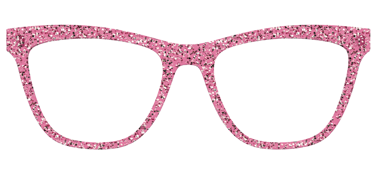 The Hot Pink Sparkle - Front Top Image - Pair Eyewear