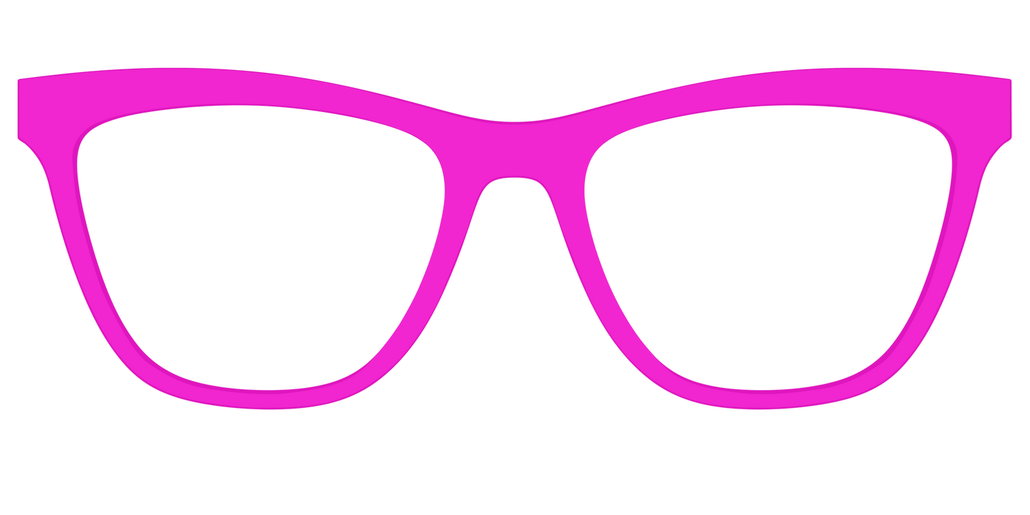 The Hot Pink - Front Top Image - Pair Eyewear
