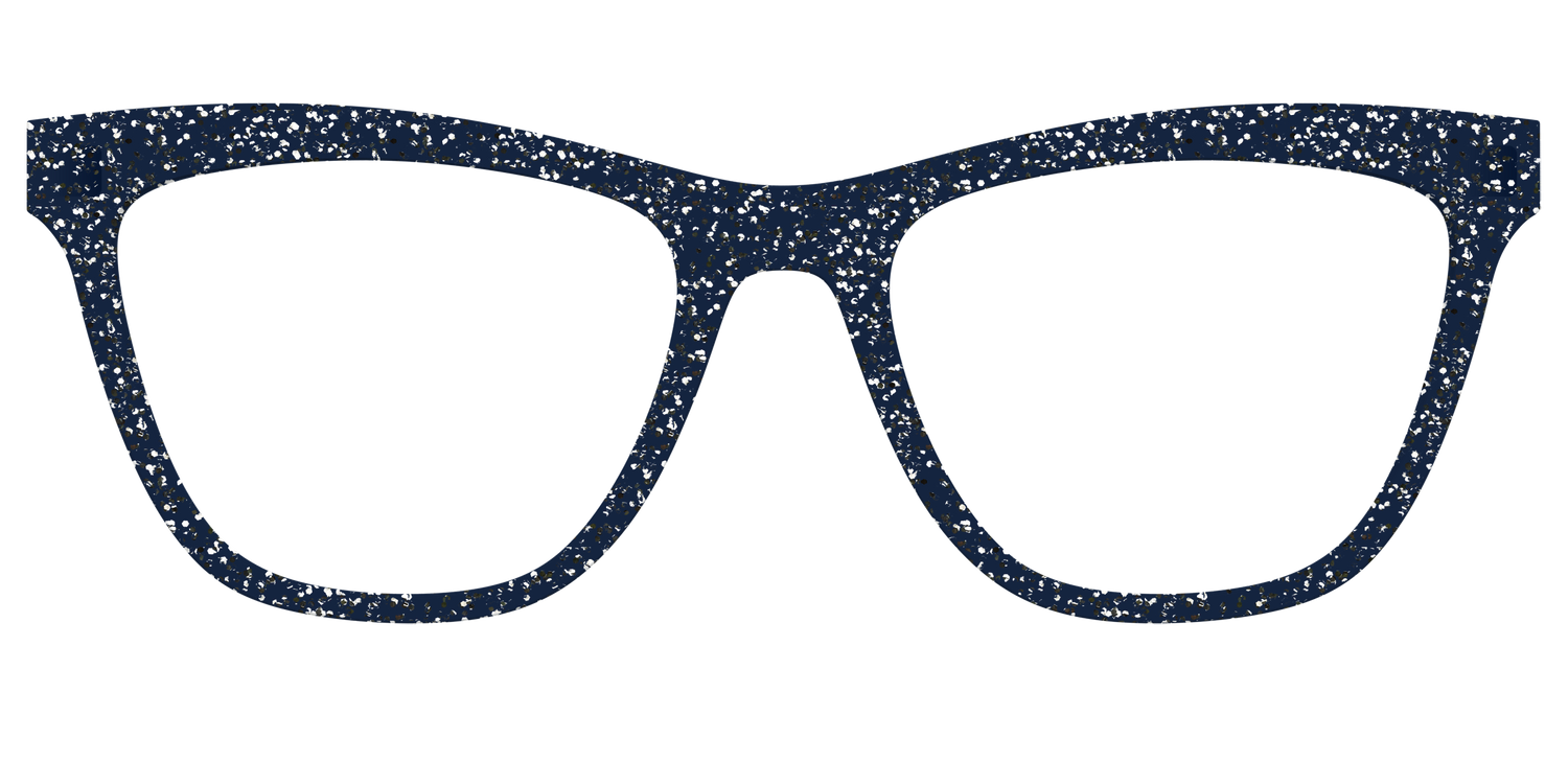 The Navy Sparkle - Front Top Image - Pair Eyewear