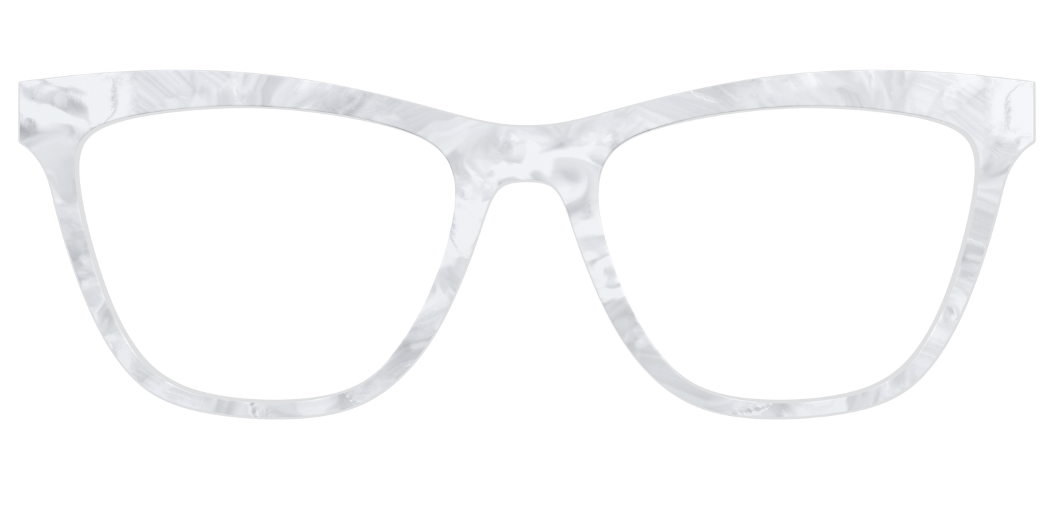 The White Pearlescent - Front Top Image - Pair Eyewear
