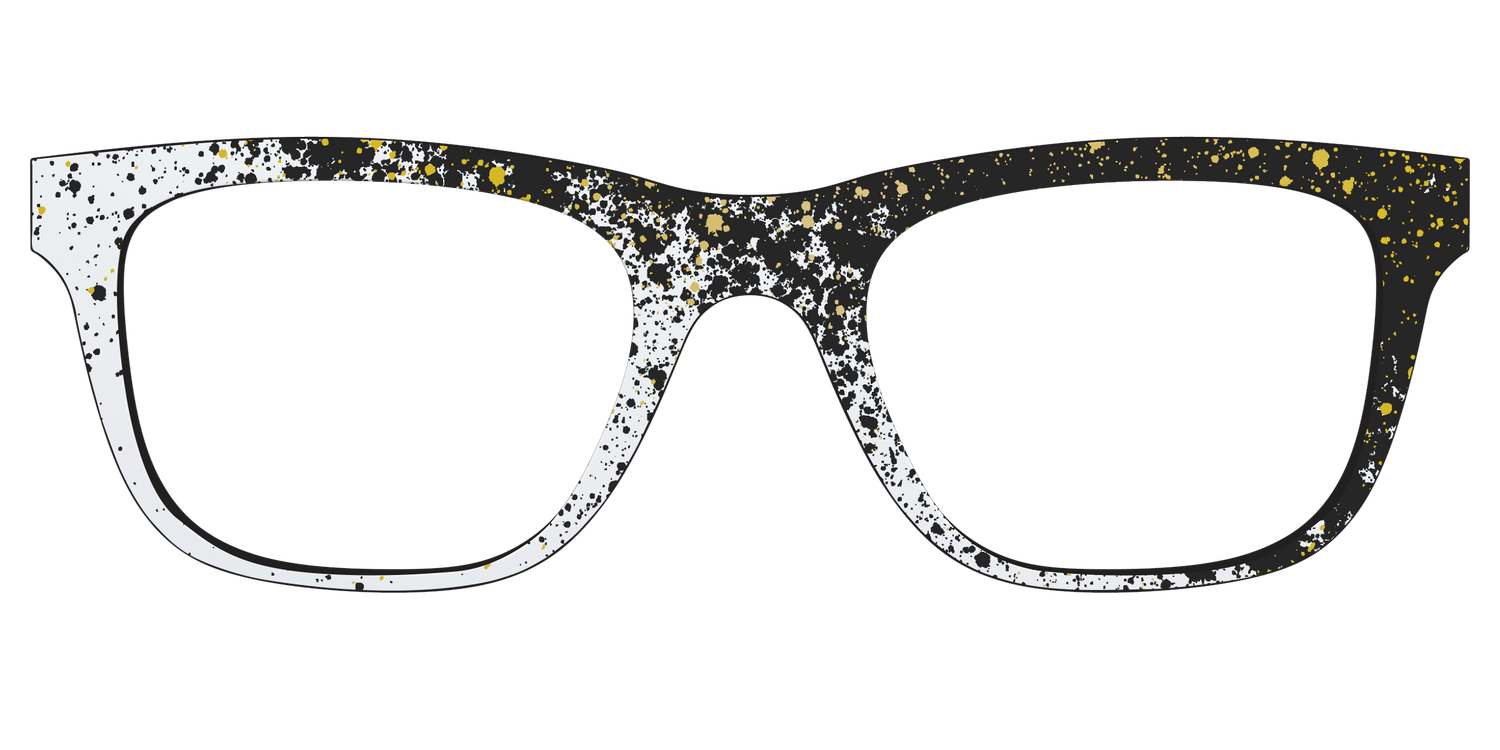 The Black & White Splatter