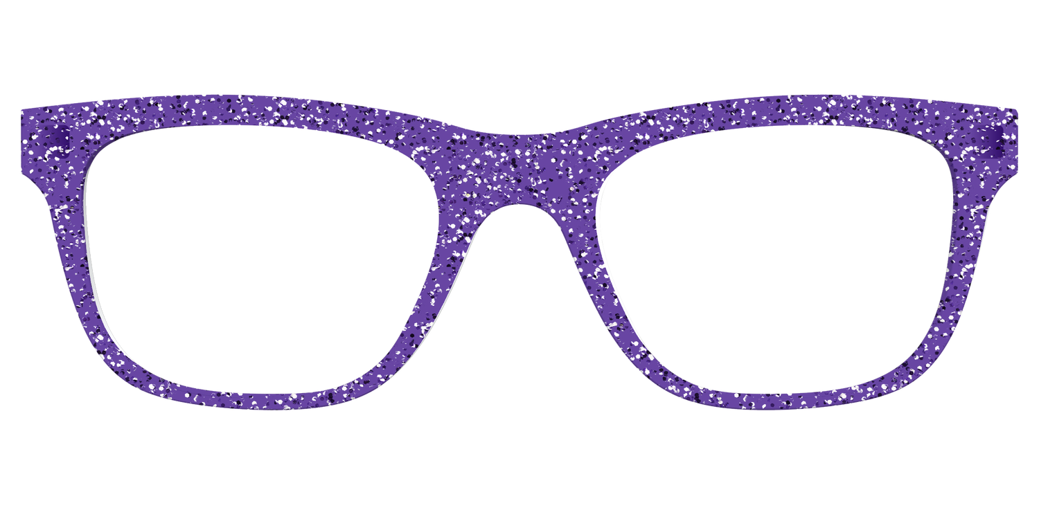 The Electric Purple Sparkle - Front Top Image - Pair Eyewear