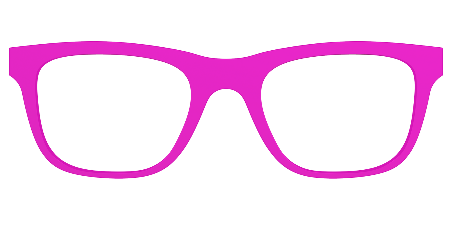 The Hot Pink - Front Top Image - Pair Eyewear