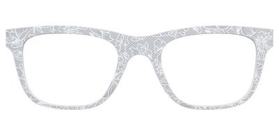 The Pale Gray Floral Lace