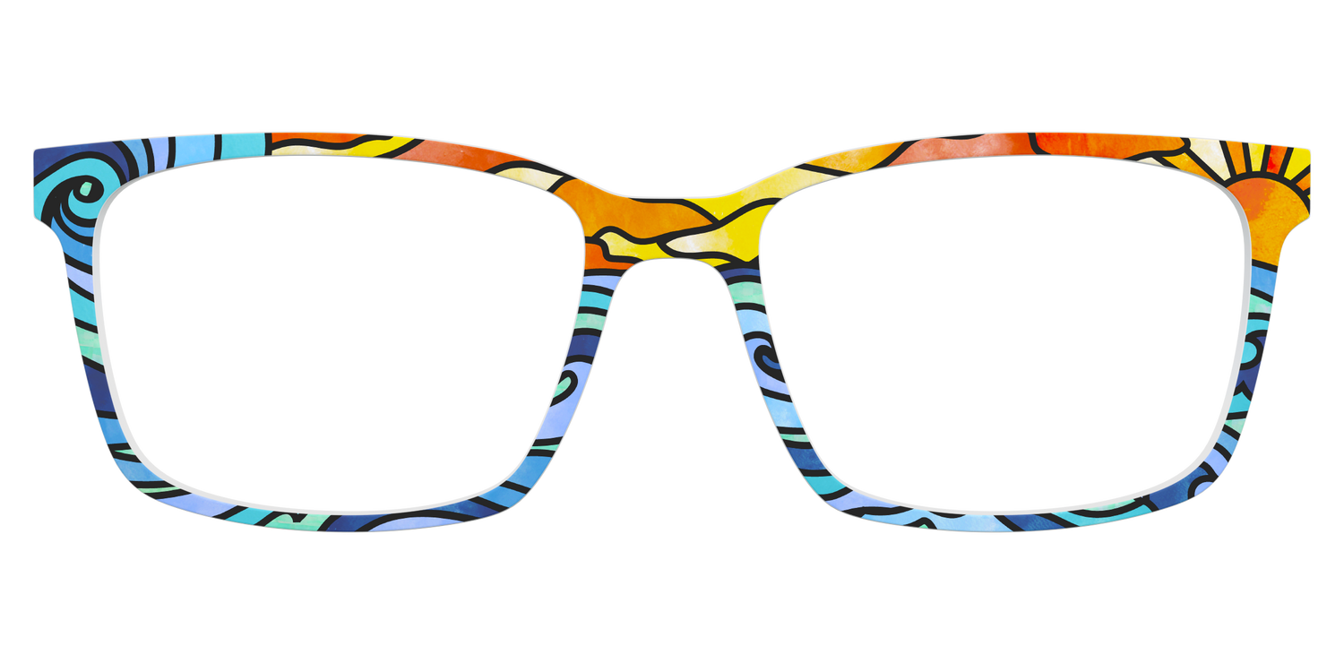 The Beach Stained Glass