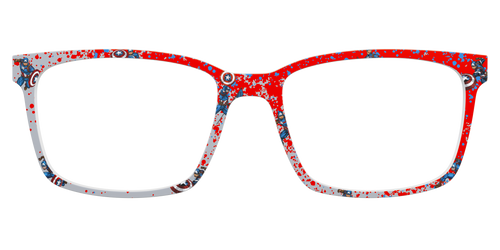 The Captain America Splatter - Kirby Top - Pair Eyewear