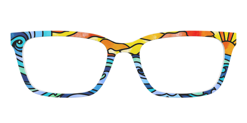 The Beach Stained Glass