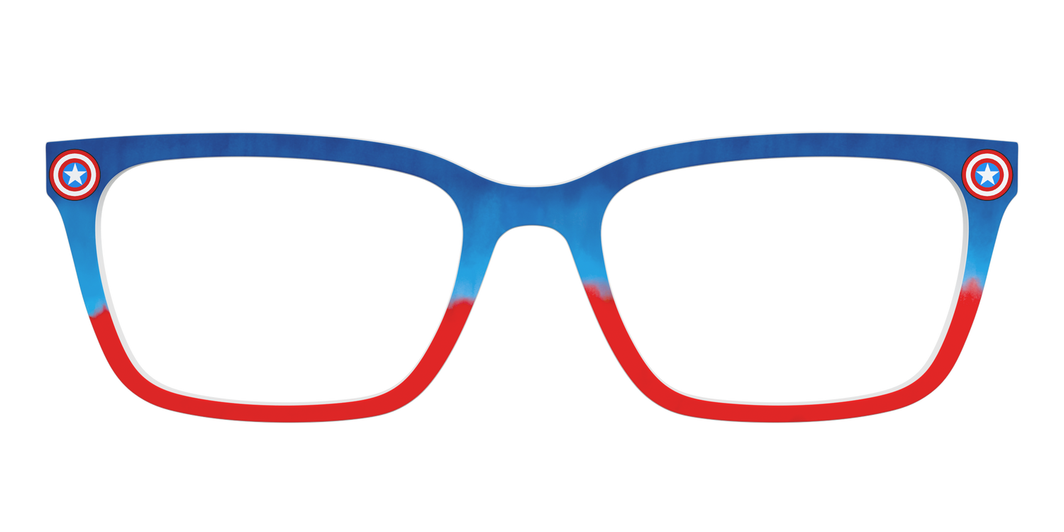 The Captain America Shield - Front Top Image - Pair Eyewear