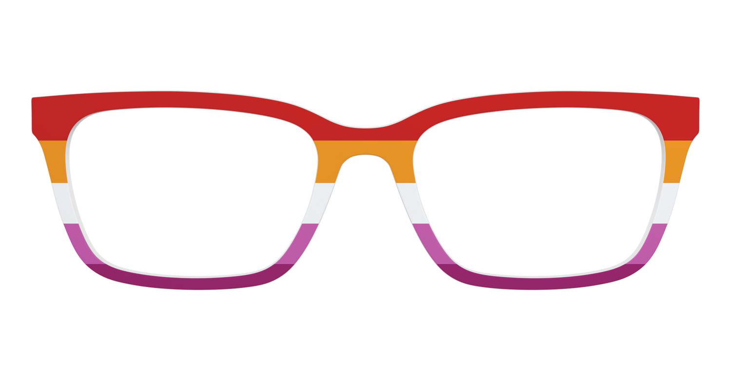 The Lesbian Flag - Front Top Image - Pair Eyewear